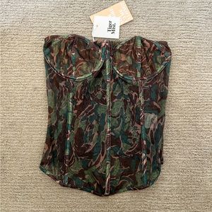 Brand New Tiger Mist Camo Corset - XS